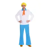 Scooby-Doo Fred Maskeraddräkt - X-Large