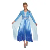 Frozen Elsa Travel Deluxe Maskeraddräkt - Large