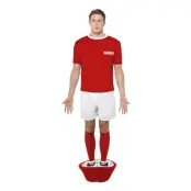 Fussballspelare Röd Maskeraddräkt - Medium