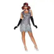 Gatsby Silver Deluxe Maskeraddräkt - Large