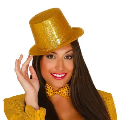 Glittrig Hatt Guld - One size