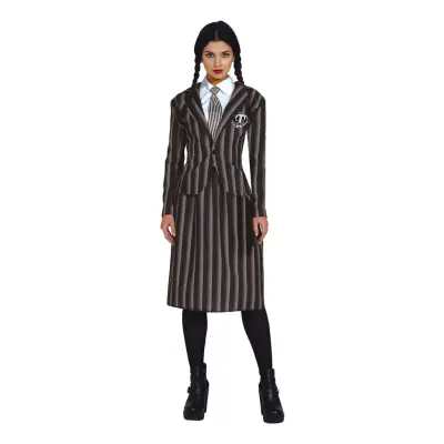 Gotisk Skolflicka Dam Maskeraddräkt - Small