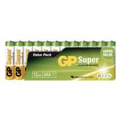 GP Super Alkaline Batterier - 12-pack AAA