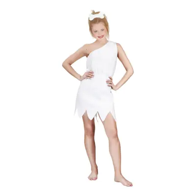 Grottkvinna Vit Maskeraddräkt - One size