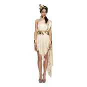 Gudinna Vit Maskeraddräkt - Medium