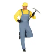 Gul Gruvarbetare Maskeraddräkt - Large