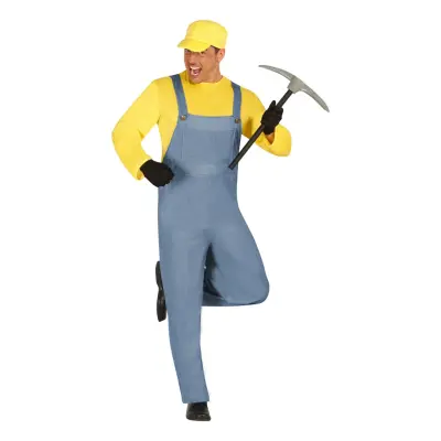 Gul Gruvarbetare Maskeraddräkt - Small