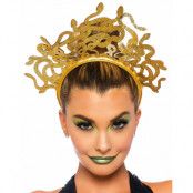 Guldfärgat Medusa Hårband med Glitter