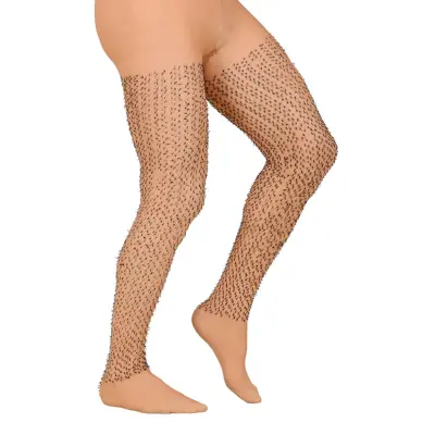 Håriga Strumpbyxor för Män - X-Large