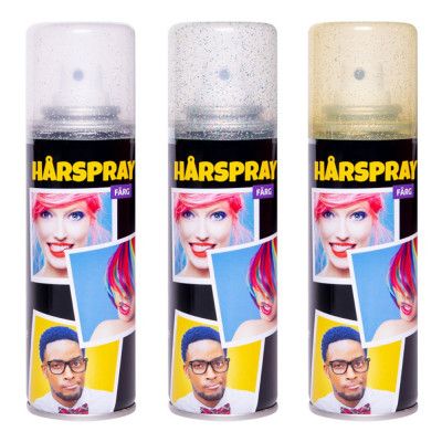 Hårspray Glitter - Silverglitter