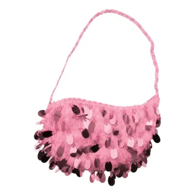 Handväska med Paljetter Rosa