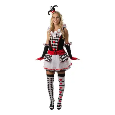 Harlequin Maskeraddräkt - Small