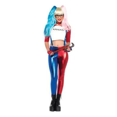 Harley Quinn Misfit Deluxe Maskeraddräkt - Small