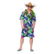 Hawaii Partykille Blå Maskeraddräkt - Large
