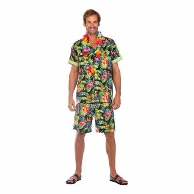 Hawaii Partykille Svart Maskeraddräkt - Standard