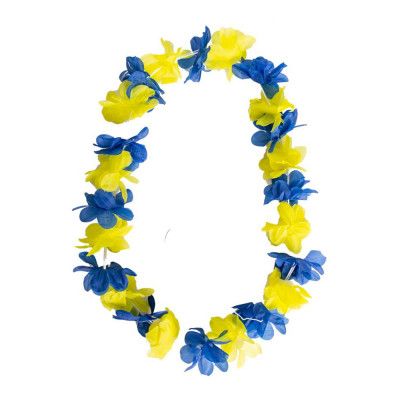 Hawaiikrans Blå/Gul - One Size