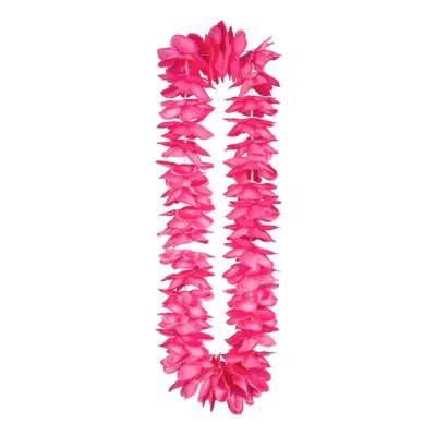 Hawaiikrans Rosa i Satin