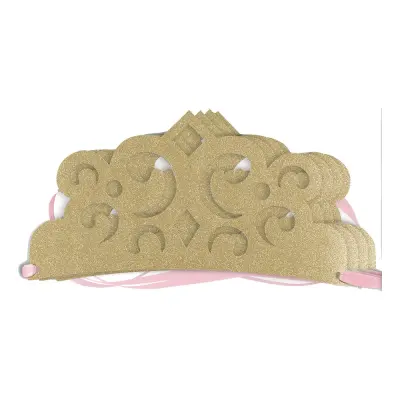 Guldkrona i Papp Tiara - 1-pack
