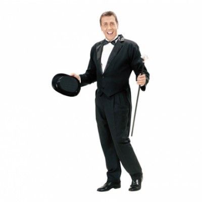 Herrfrack Svart Maskeraddräkt