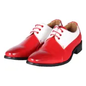 Herrskor Derby Röd/Vit - 43