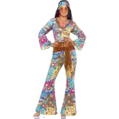 Hippy Flower Power Dräkt S