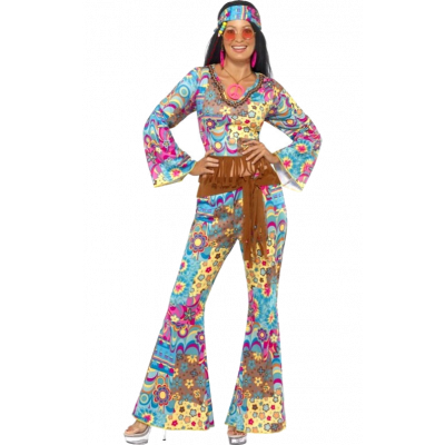 Hippy Flower Power Dräkt S