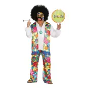 Hippy Rainbow Maskeraddräkt - Medium