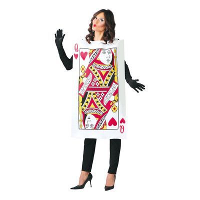 Hjärter Dam Kort Maskeraddräkt