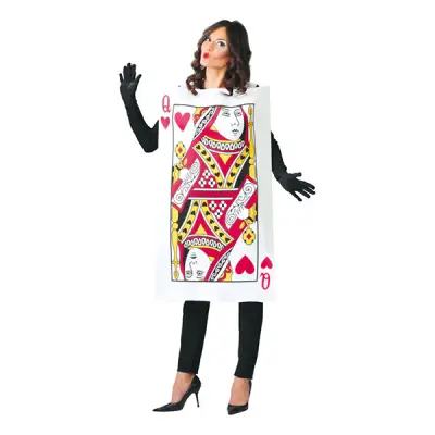 Hjärter Dam Kort Maskeraddräkt