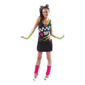 I Love the 80s Klänning Maskeraddräkt - Small