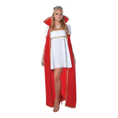 Josefine Röd/Vit Maskeraddräkt - Small