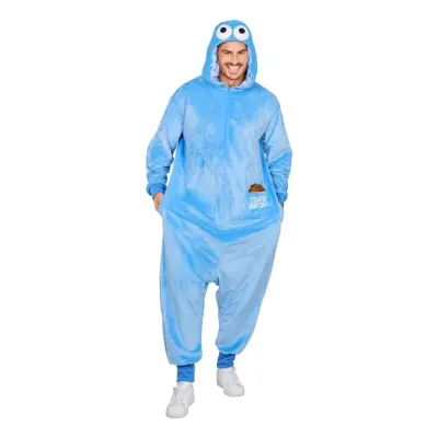 Kakmonster Blå Onesie Maskeraddräkt - XX-Large