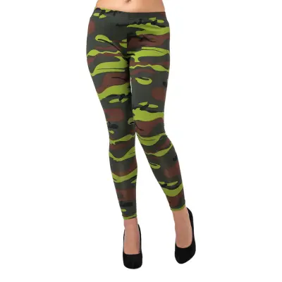 Kamouflagefärgade Leggings - X-Small/Small