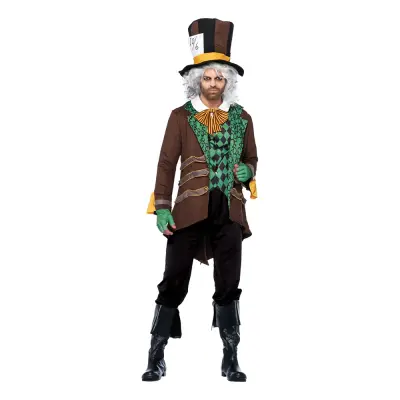 Klassisk Mad Hatter Deluxe Maskeraddräkt - Medium/Large