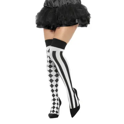 Knästrumpor Harlequin - One size