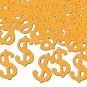 Konfetti Dollartecken Guld