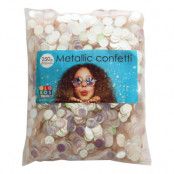 Konfetti Färgskimrande Metallic Runda - 250 g