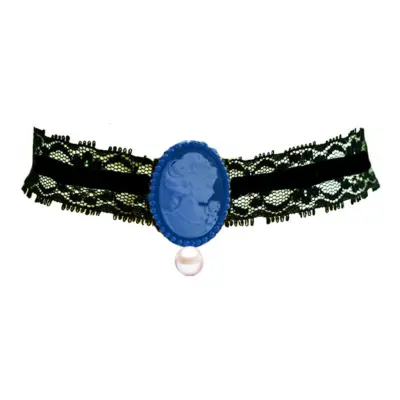 Kraghalsband med Brosch och Pärla