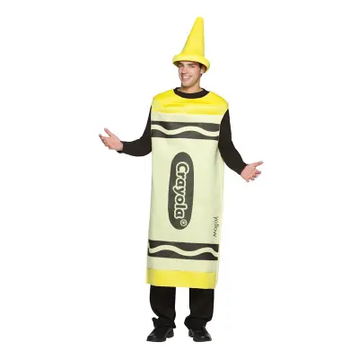 Krita Gul Maskeraddräkt - One size