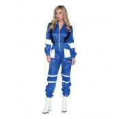 Kvinnlig Astronaut Deluxe Maskeraddräkt - Small/Medium