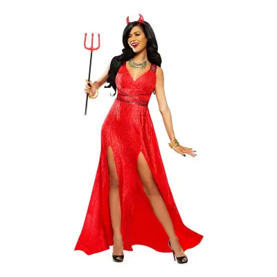 Kvinnlig Djävul Maskeraddräkt - Small