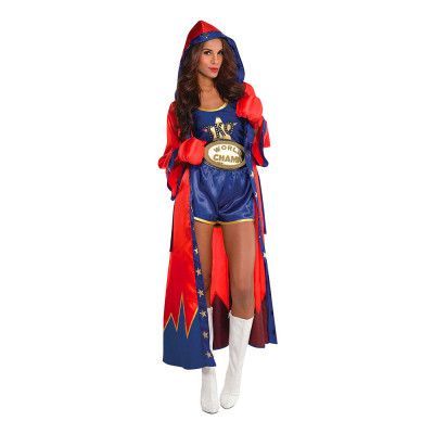 Kvinnlig Knock-out Boxare Maskeraddräkt - Small