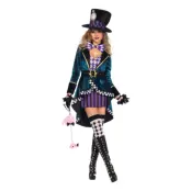 Kvinnlig Mad Hatter Deluxe Maskeraddräkt
