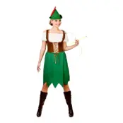 Kvinnlig Robin Hood Maskeraddräkt - Large