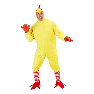 Kyckling Jumpsuit Maskeraddräkt - Medium