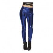 Leggings Metallic Blå - One size