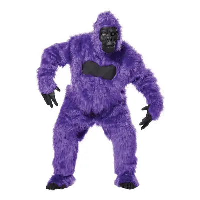 Lila Gorilla Maskeraddräkt - One size