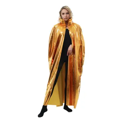 Mantel med Krage Guld - One size