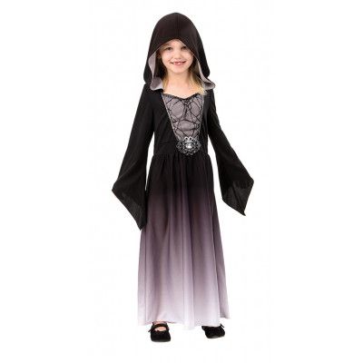 Maskeraddtäkt Grå klänning med huva : Storlek - 110