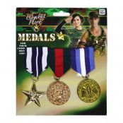 Militärmedaljer - 3-pack